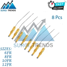 Frazier Suction Tube Surgical Instruments Set of 8 Pieces