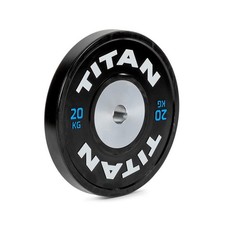 Titan Fitness Elite Olympic Bumper Plates, Competition Weight Plates, Rubber ...
