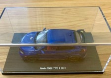 Kyosho Honda Civic Type R 2017 1:64 Diecast Blue Metallic Mini Car w/ Case