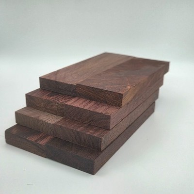 8 Pcs, Burmese Rosewood Blanks 4.72'' x 1.57'' x .39'' - NEW - 2 sided photos of ea