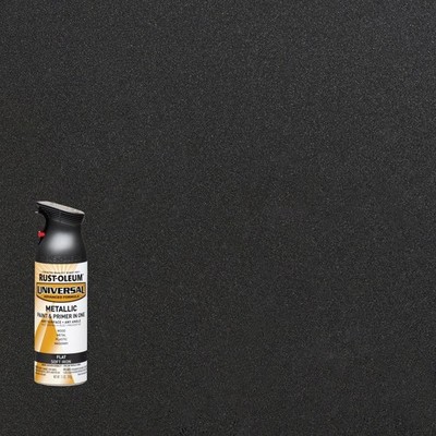 Rustoleum 271473EA Universal Premium Spray Paint, Flat Iron, 12 Oz Aerosol Can