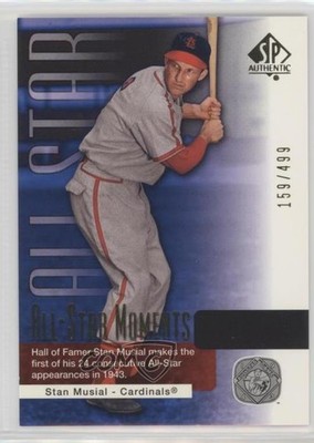 2004 SP Authentic All-Star Moments Silver 159/499 Stan Musial #137 HOF 2u3