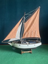 The "Spray" Boston Solid Wood Model Sloop Rigged Fishing Sailing Boat