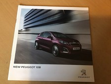 Peugeot 108 . Juni 2014 Verkaufsprospekt Ref MCP 3756