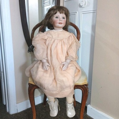 By D.RuBert 1996 The Doll Artworks Porcelain Sitting Rachel 28''