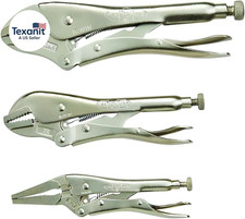 VISE-GRIP Pliers Set, Locking Pliers, 3-Piece (323S), Silver
