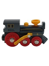 BRIO Trenino Giocattolo Locomotiva a Vapore in Legno Nero