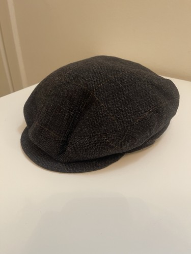 Iconic Brooks Brothers Herringbone Wool Ivy Cap Made In Italy XL