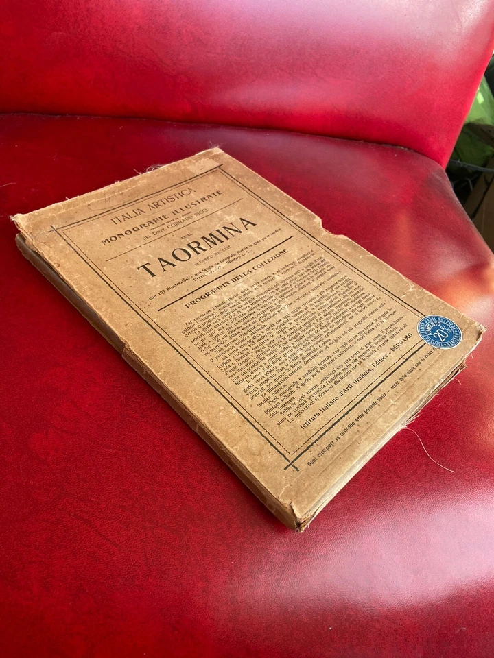 Italia Artistica TAORMINA Monografie Illustrate XXVIII Enrich Mauceri Bergamo 28 - Image 2 of 4