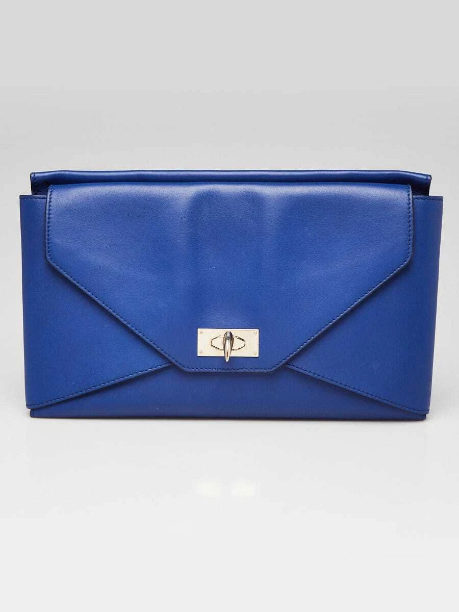 Blue clutch handbags hotsell