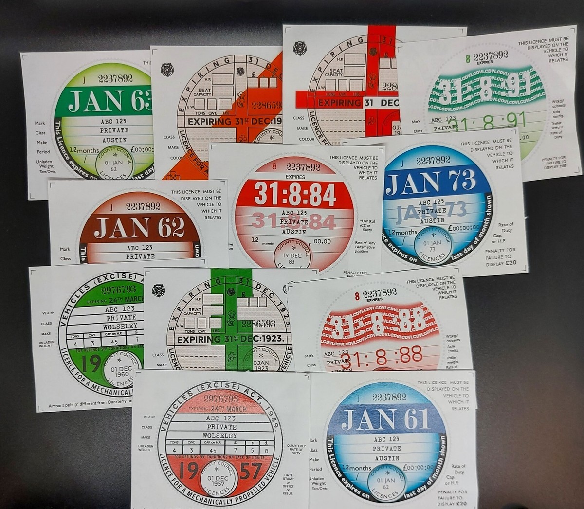 Promotional Shield Tax Disc Holder, Personalised by MoJo Promotions