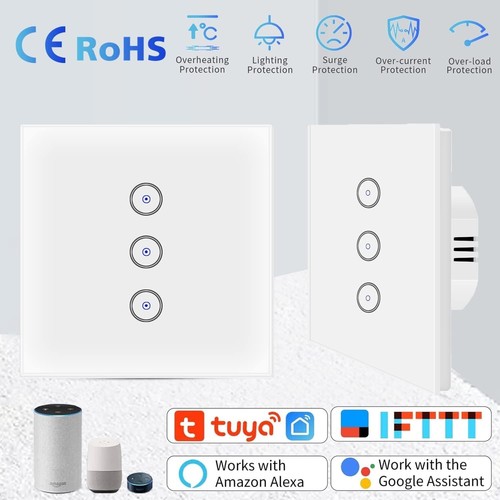 ZigBee SmartHome Funk Steuerung 3 Weg Lichtschalter Touchscreen Unterputz WiFi - Bild 2 von 8