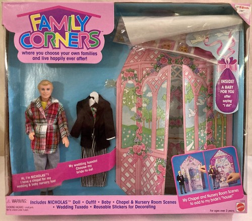 Mattel Family Corners Puppen Nikolaus Hochzeit mit Babykapelle 1994 N.O.S. - Bild 1 von 9