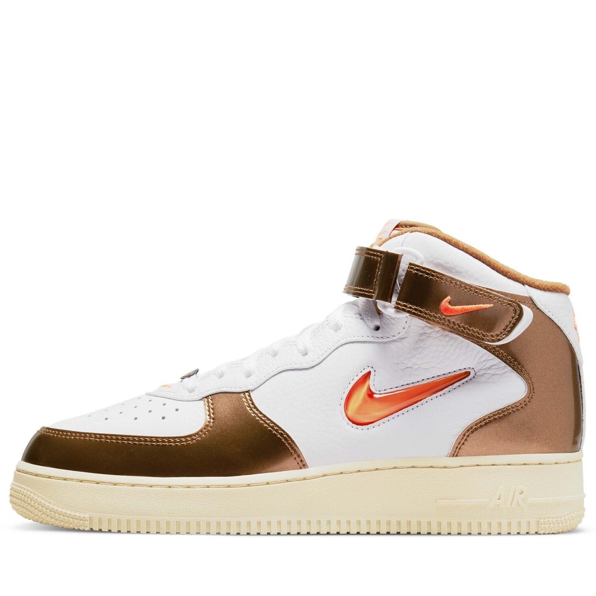Nike Air Force 1 Mid QS Jewel Swoosh Orange White Ale Brown DH5623