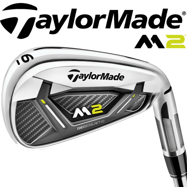 TaylorMade M2 Irons Steel Shafts 2017 Right Regular Reax 88 HL 5pw SW