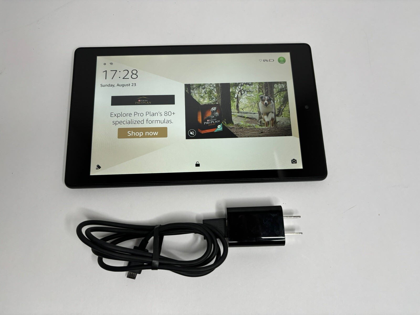 Amazon Kindle Fire HD 8 7th Gen 16GB SX034QT eReader Tablet | Tested & Working-image