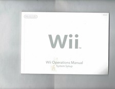 Nintendo WII Video Game System Owners Manual Original