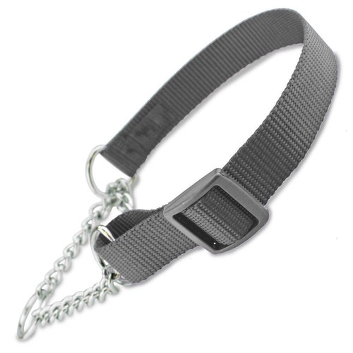 Pet Dog Adjustable Martingale Collar Chain Choker Dog Training Chain 3 SizeS M L - Picture 17 of 20