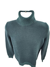 Roberto Collina 100 Wool Rib Knit Thick Crewneck Sweater 50 M / L Italy 600