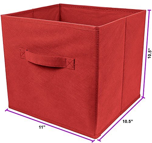 6 Stück Faltbare Aufbewahrungswürfel Schrank Organizer Faltbare Stoffbehälter Boxen - Bild 6 von 7