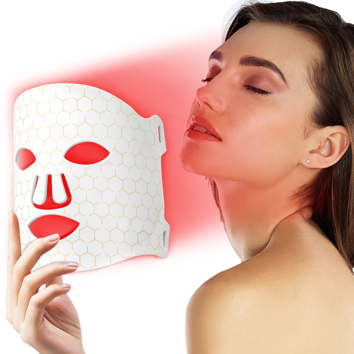 7 Colors LED Red Light Therapy Mask for Face,Skin Tightening Tool