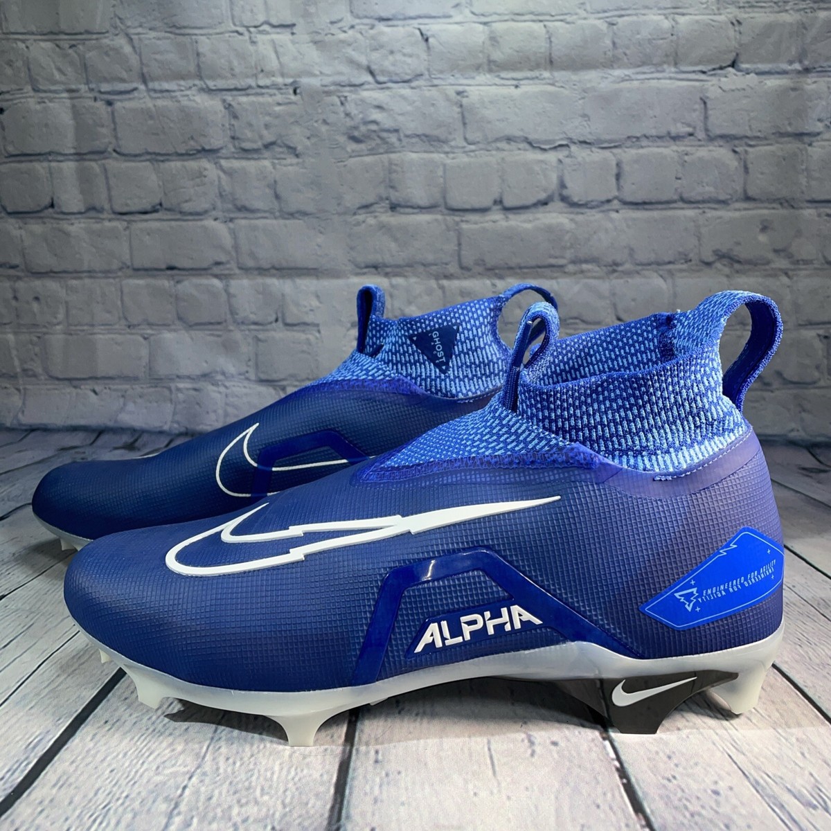 Nike Alpha Menace Elite Football Cleats Game Royal Blue CT6648-414 Men’s  Sz