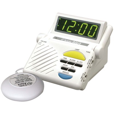 Sonic Alert - Sonic Boom Alarm Clock & Notification Hub， Large Digital Display