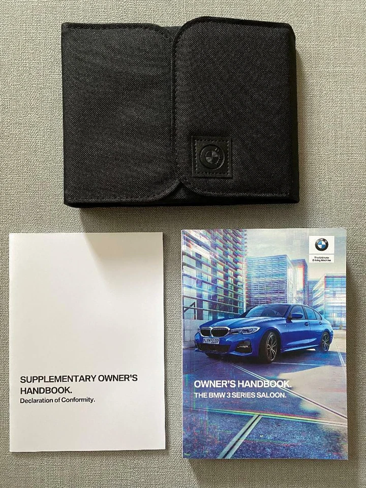 BMW 3 SERIES SALOON G20 2018-2021 OWNER'S OWNERS HANDBOOK MANUAL & WALLET 2020 - Image 1 of 1