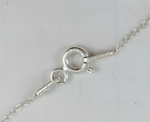 Sterling Silver SU 925 CZ Accent Floating Open Heart LOVE Pendant 18" - Picture 6 of 12