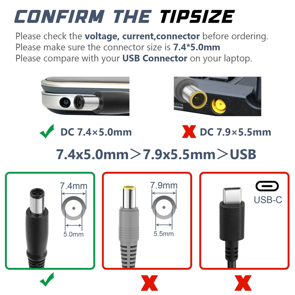 90W Netzteil Ladegerät für HP Compaq 6515b 6530b 6535b 6710b 6715b 6720s  - Bild 3 von 4