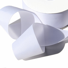 25 yards 3 inches white Grosgrain Ribbon Free shipping