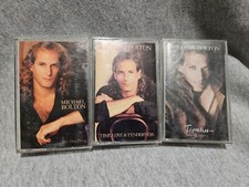 Lot Of 3 Michael Bolton Cassettes Time Love Tenderness Timeless The One Thing