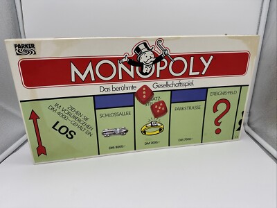 Hasbro Monopoly Gesellschaftsspiel (Parker DM-Version) OVP Neu Unbespielt