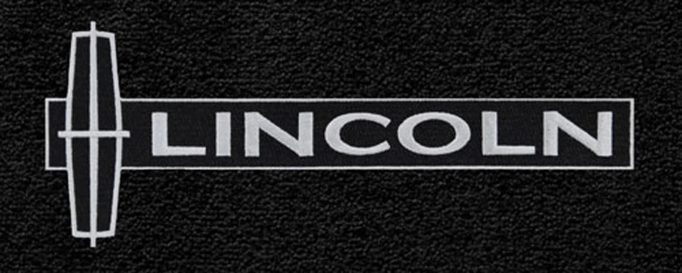 ¡NUEVO! Alfombrillas negras Lincoln Continental 1995-1999 bordado logotipo estrella en todos Foto 3 de 4