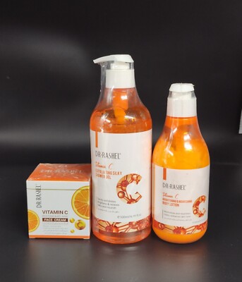 Dr. Rashel Vitamin C Brightening & Anti-Aging Skin Care series (3 Piece Set)