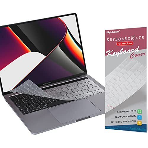 Digi-Tatoo Copritastiera Ultrasottile Compatibile con MacBook Pro 13 (a4K)