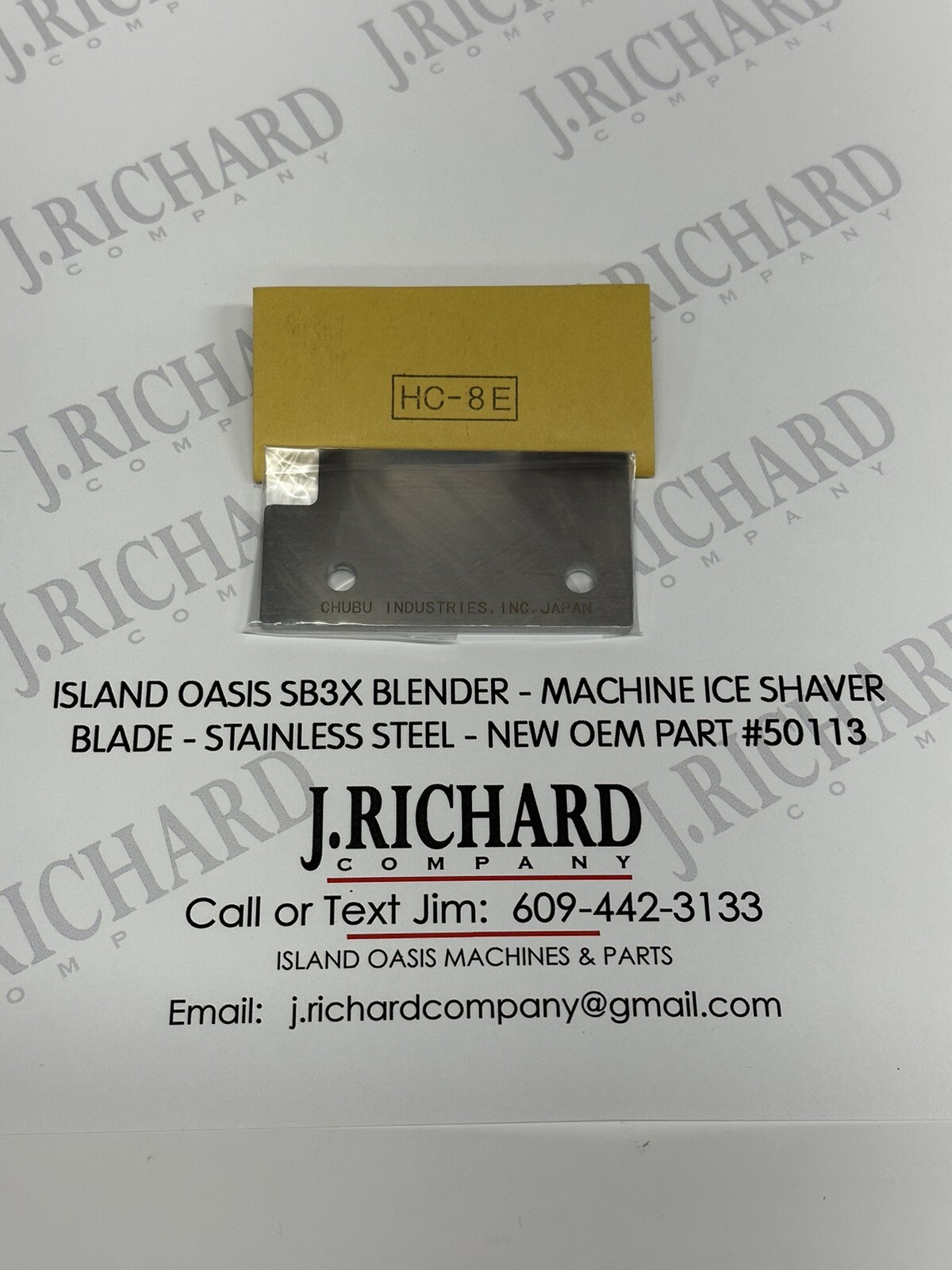 ISLAND OASIS - SB3X BLENDER MACHINE ICE SHAVER BLADE - OEM PART #50113