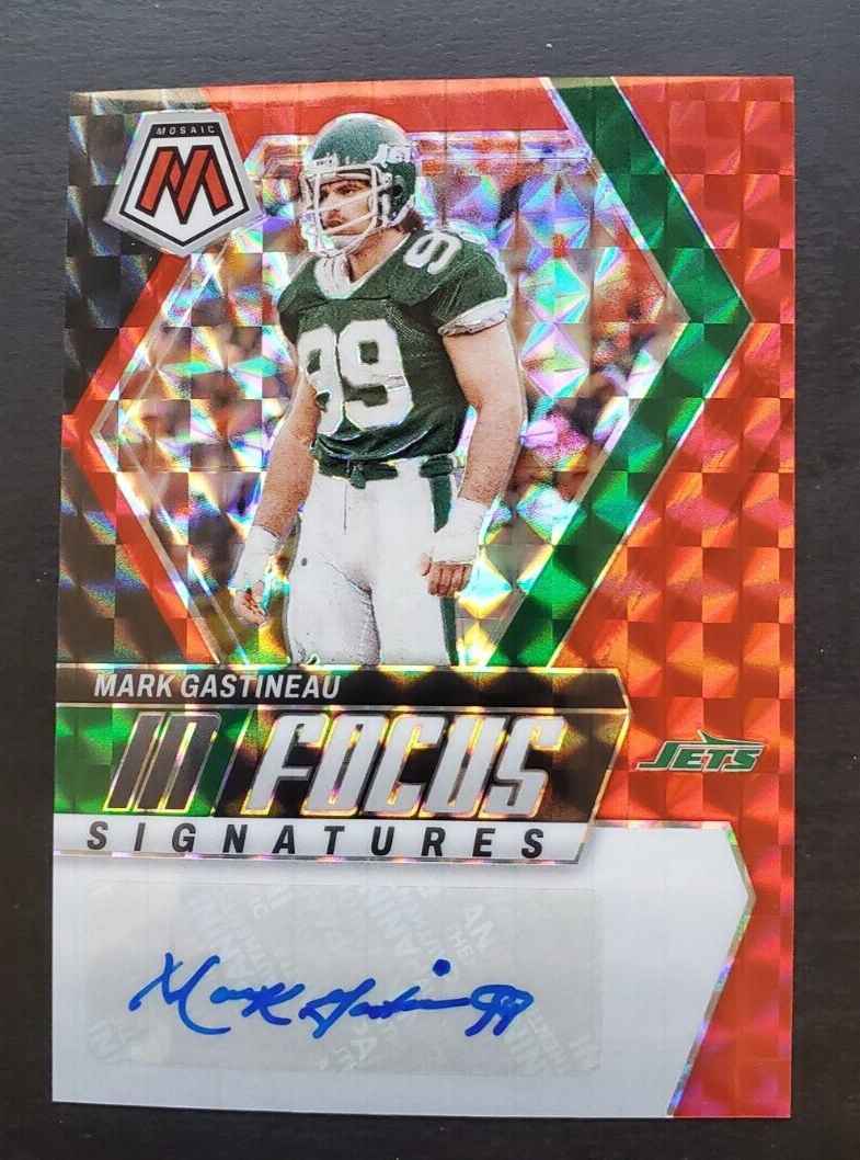 ジェイムスマッケンジー(額入り) 2024 Mosaic Mark Gastineau In Focus Signatures Red Prizm Auto 55