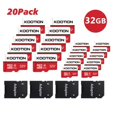 20 Pack 32GB Micro SD TF Card SDHC Memory Card Class 10 UHS-I For Cameras Phone