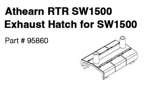Locomotora Athearn HO RTR SW1500 parte # 95860 escotilla de escape nueva | Condition: New