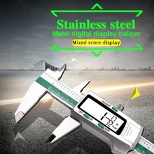150mm -LCD Digital Electronic Vernier Caliper Gauge Stainless Steel Micrometer