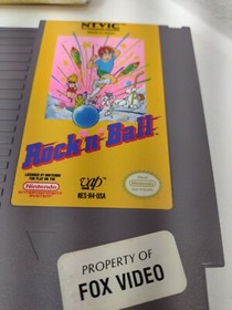 Rock n Ball (1989) NES Nintendo -  Box & Sleeve