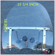Clear Motorcycle 18"x16" Windshield 7/8'' 1'' Handlebar For Honda VTX 1300 1800