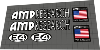 AMP RESEARCH F4 BLT (1997) Suspension Decal Sticker Set