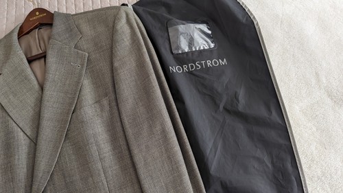 Nordstrom Hugo Boss Gray Sport Coat 44R 