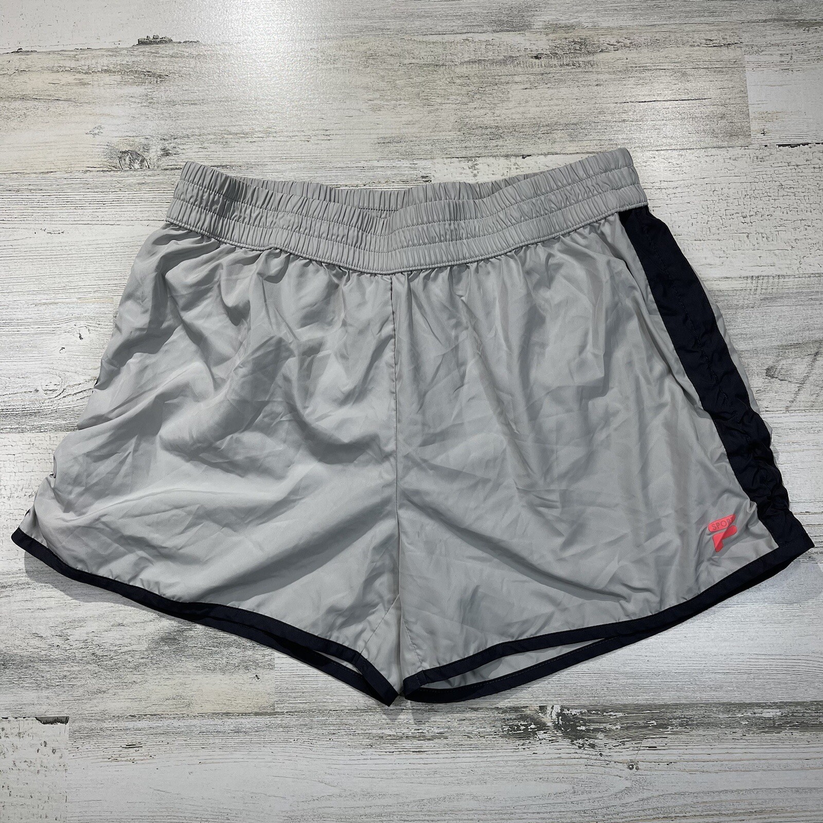 Pantaloncini da corsa sportivi Fila donna taglia media grigio cinch stringenti