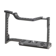 CNC Aluminum Camera Cage with 1/4" Mount 2 Cold Shoe for Canon EOS 90D/80D/70D