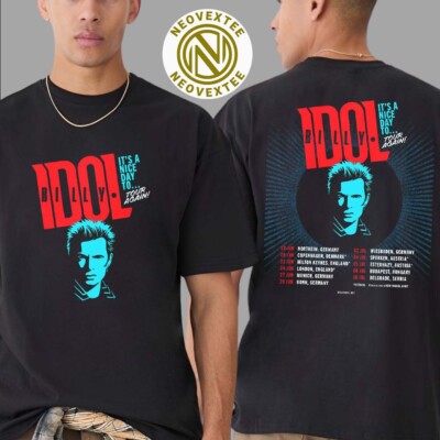 Billy Idol It's A Nice Day To Tour Again 2025 European Tour T