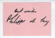 CHILD ACTOR AUTOGRAPH PHILIPPE DE LACY STAR SIGNED SILENT SCREEN SCARCE