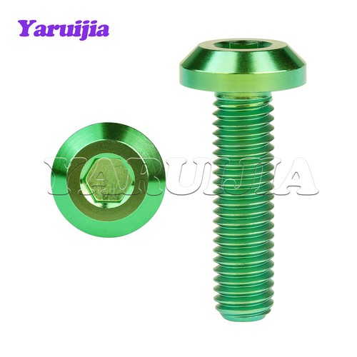 Tornillo Ti Cabeza Hexagonal Titanio M6 M8 para Bicicleta Moto 12 15 20 25 30 35 40mm - Imagen 10 de 12